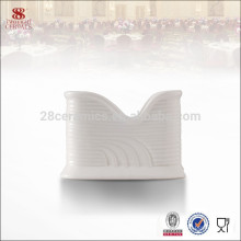Caixa de suporte de lenços umedecidos de porcelana branca de alta qualidade
